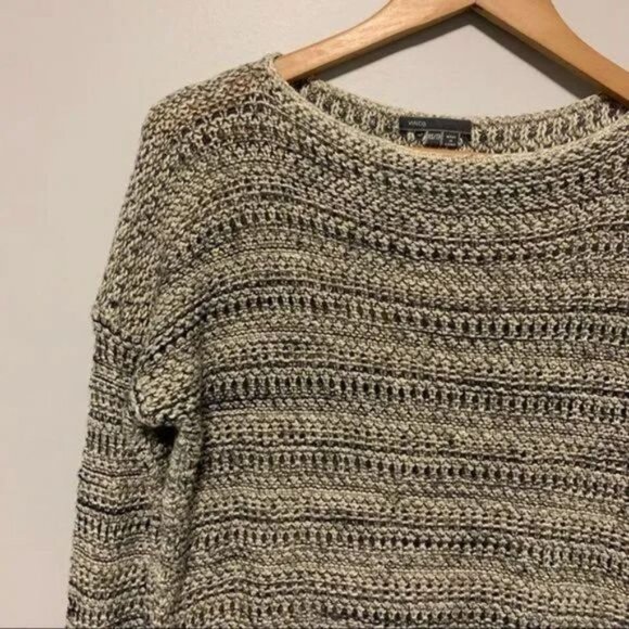 Vince grey drop shoulder lose knit sweater Size XS - Picture 4 of 13
